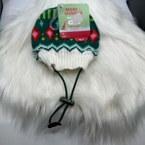 🩷5/$10 PET Green and White Winter Hat